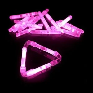Mini Glowsticks Roze 2st