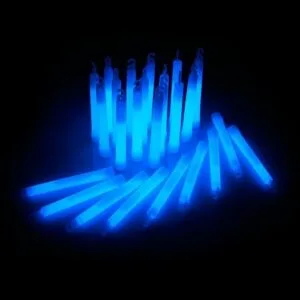 Blauwe glowsticks