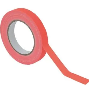 Neon tape 19mm 25 meter Oranje