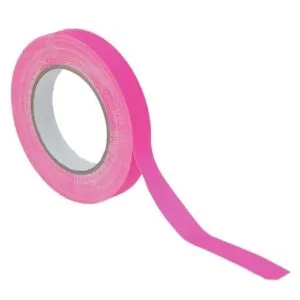 Neon tape 19mm 25 meter Roze